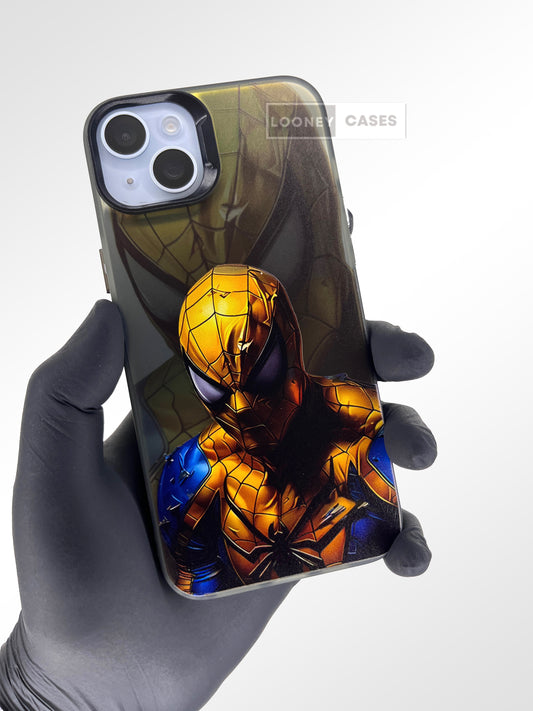 iPhone Gold Spider 3D Matte Finish case